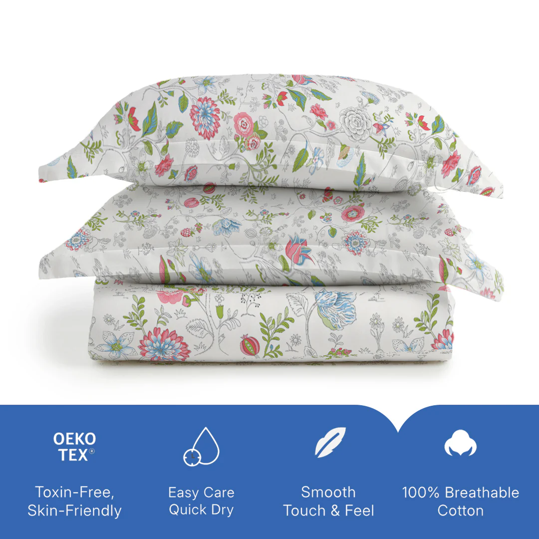 Pure Nest Printed Bedsheet Set - Image 116