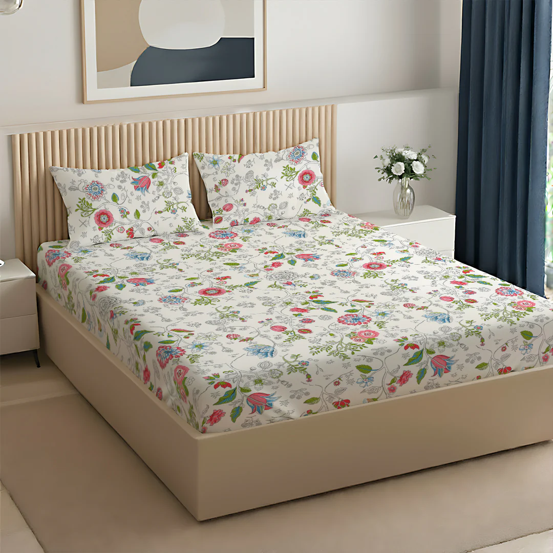 Pure Nest Printed Bedsheet Set - Image 143