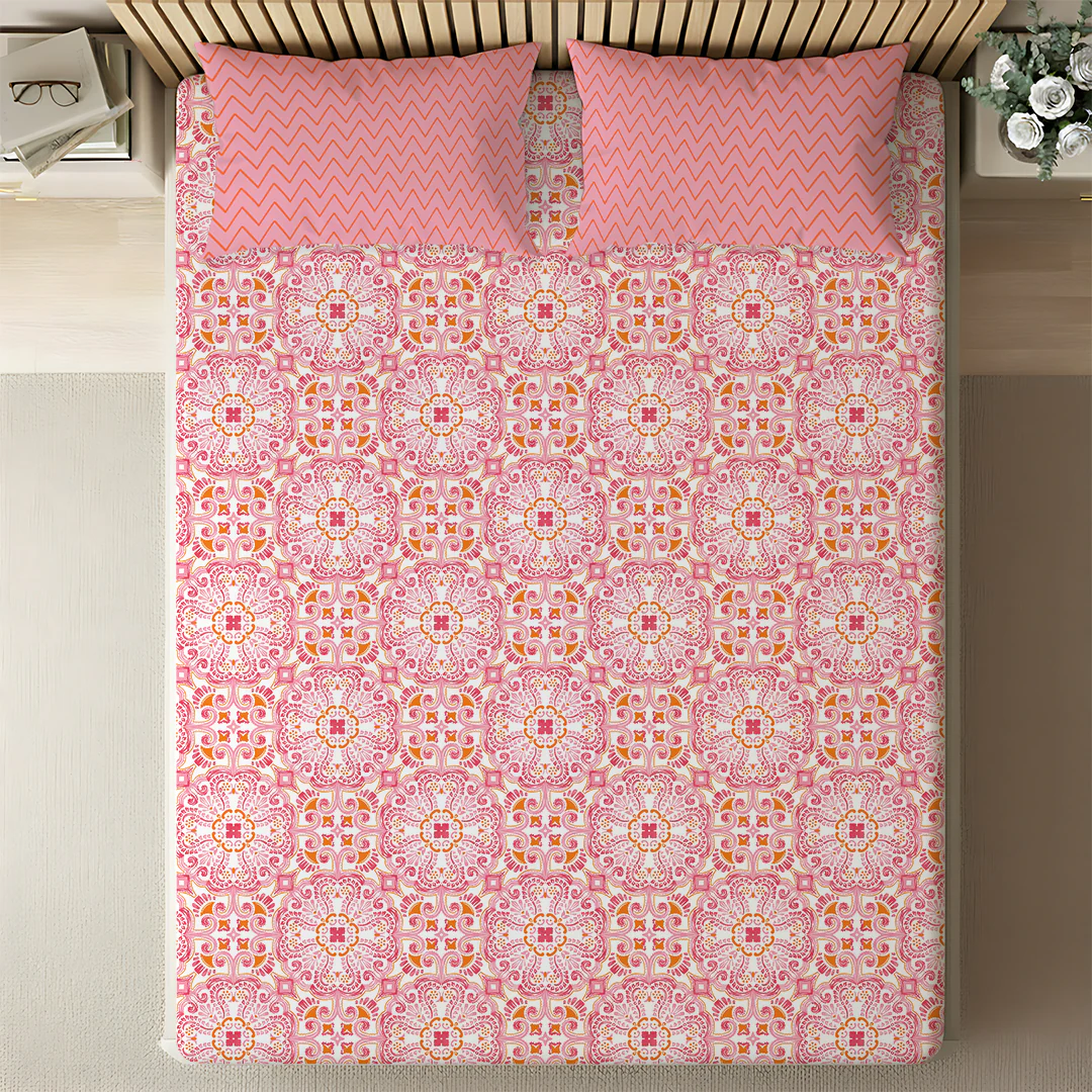 Pure Nest Printed Bedsheet Set - Image 151