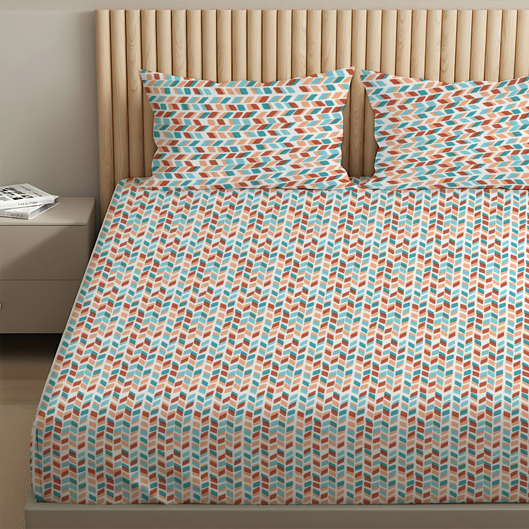 Pure Nest Printed Bedsheet Set - Image 155