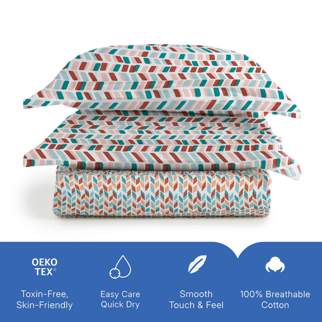 Pure Nest Printed Bedsheet Set - Image 33