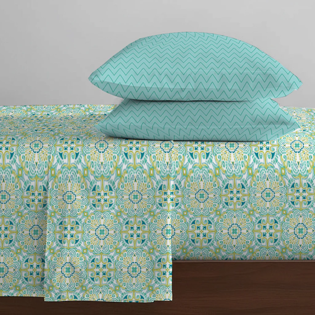 Pure Nest Printed Bedsheet Set - Image 37