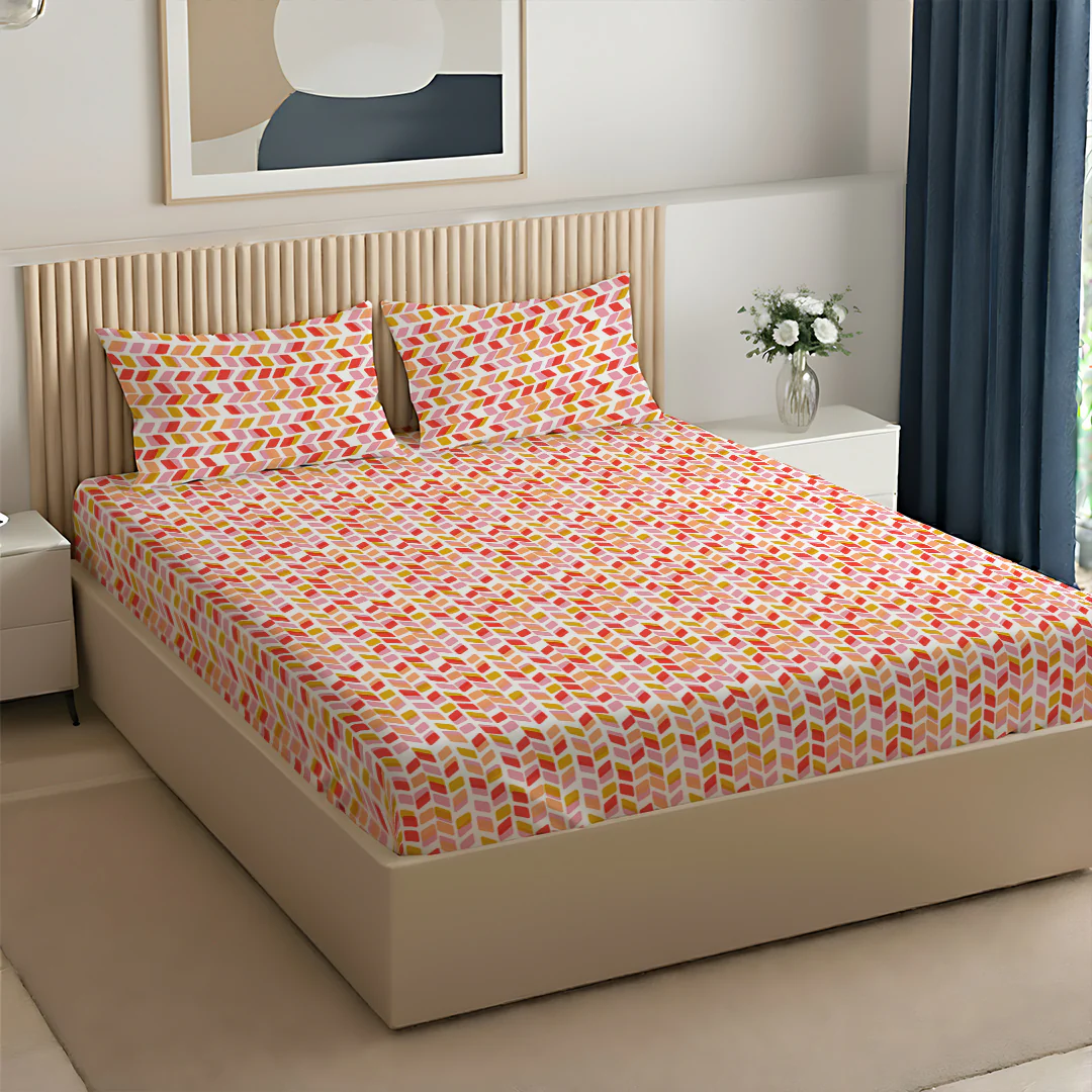 Pure Nest Printed Bedsheet Set - Image 56