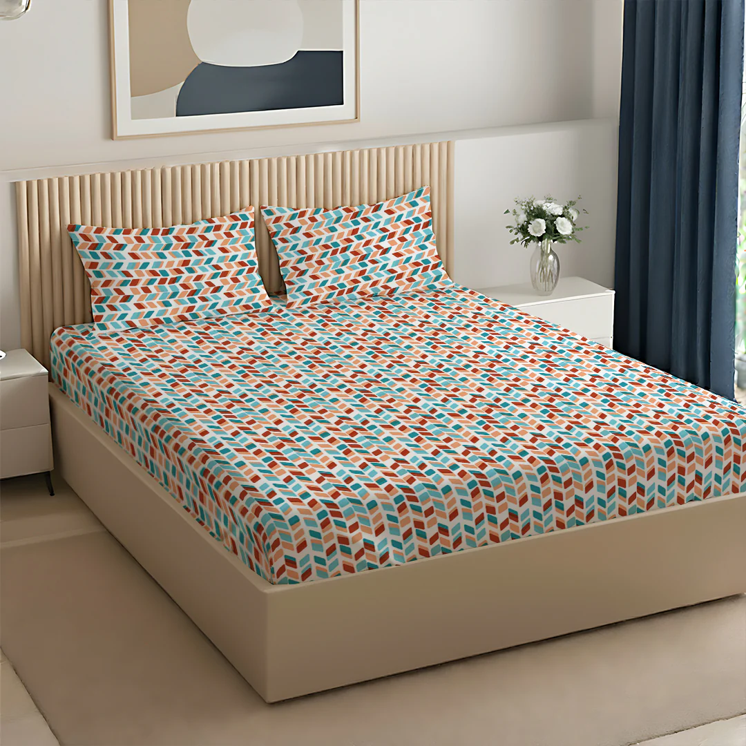 Pure Nest Printed Bedsheet Set - Image 60