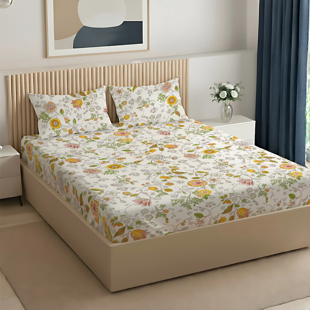 Pure Nest Printed Bedsheet Set - Image 63