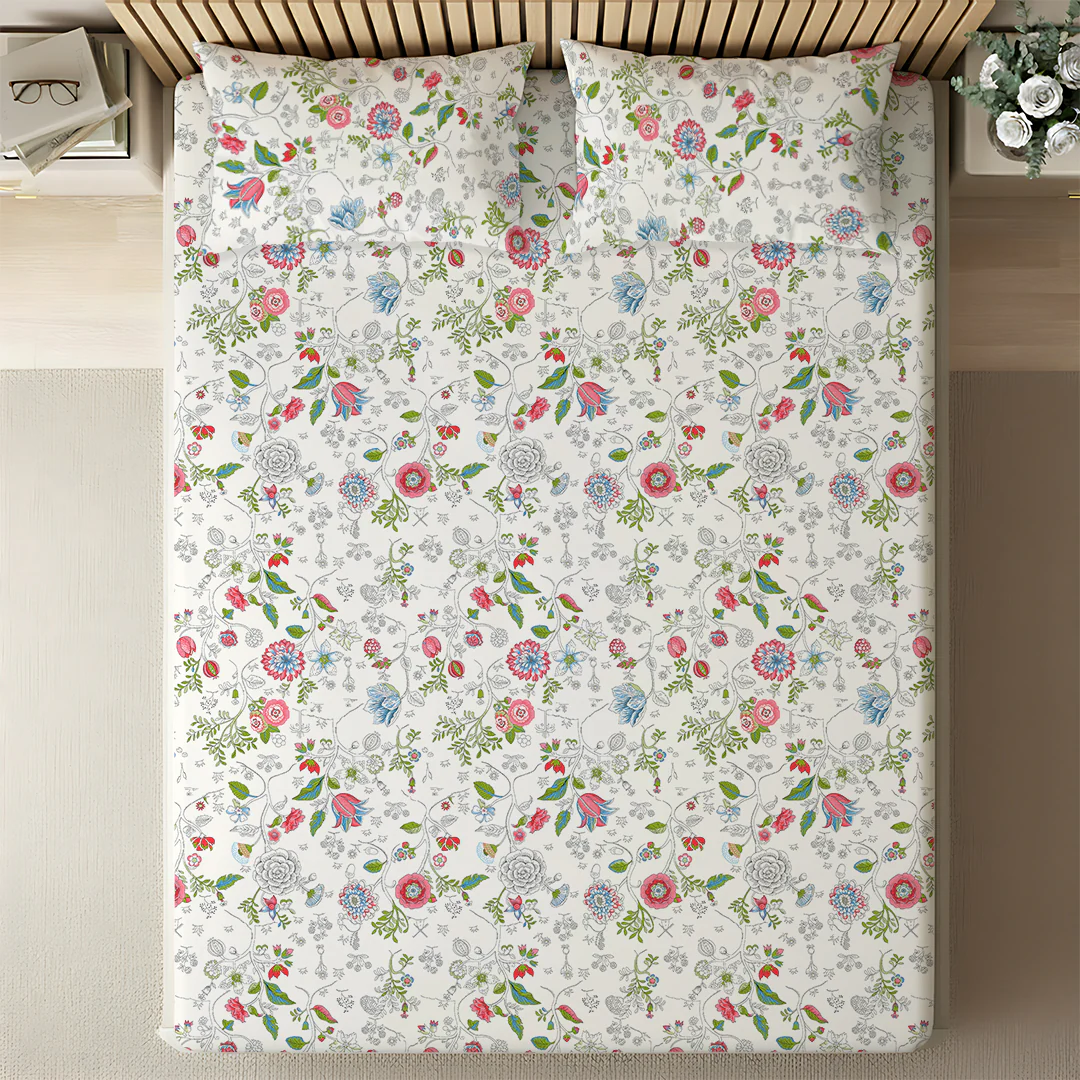 Pure Nest Printed Bedsheet Set - Image 67