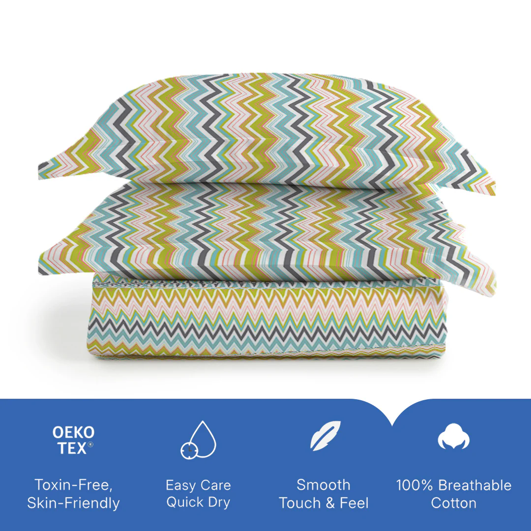 Pure Nest Printed Bedsheet Set - Image 7