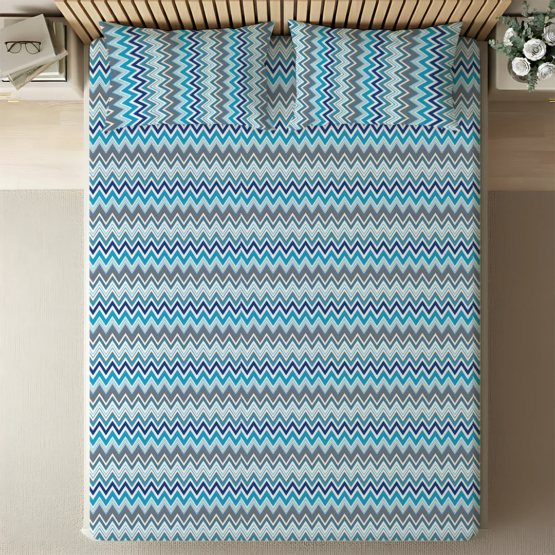 Pure Nest Printed Bedsheet Set - Image 71