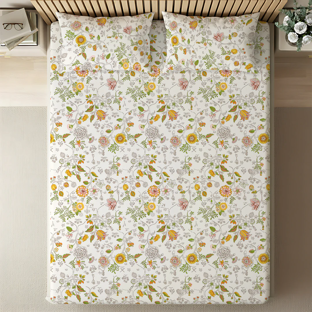 Pure Nest Printed Bedsheet Set - Image 72