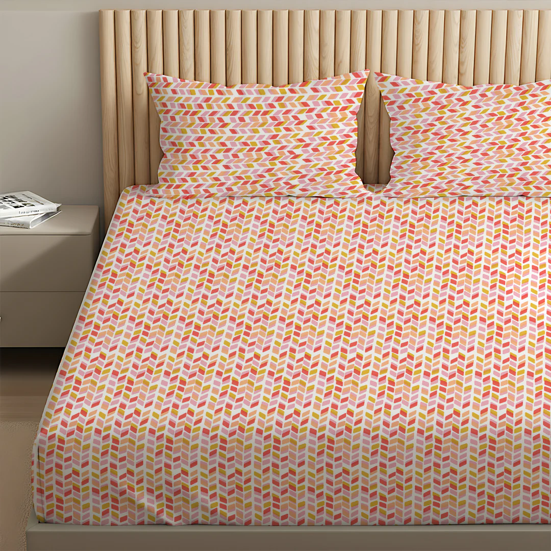 Pure Nest Printed Bedsheet Set - Image 74