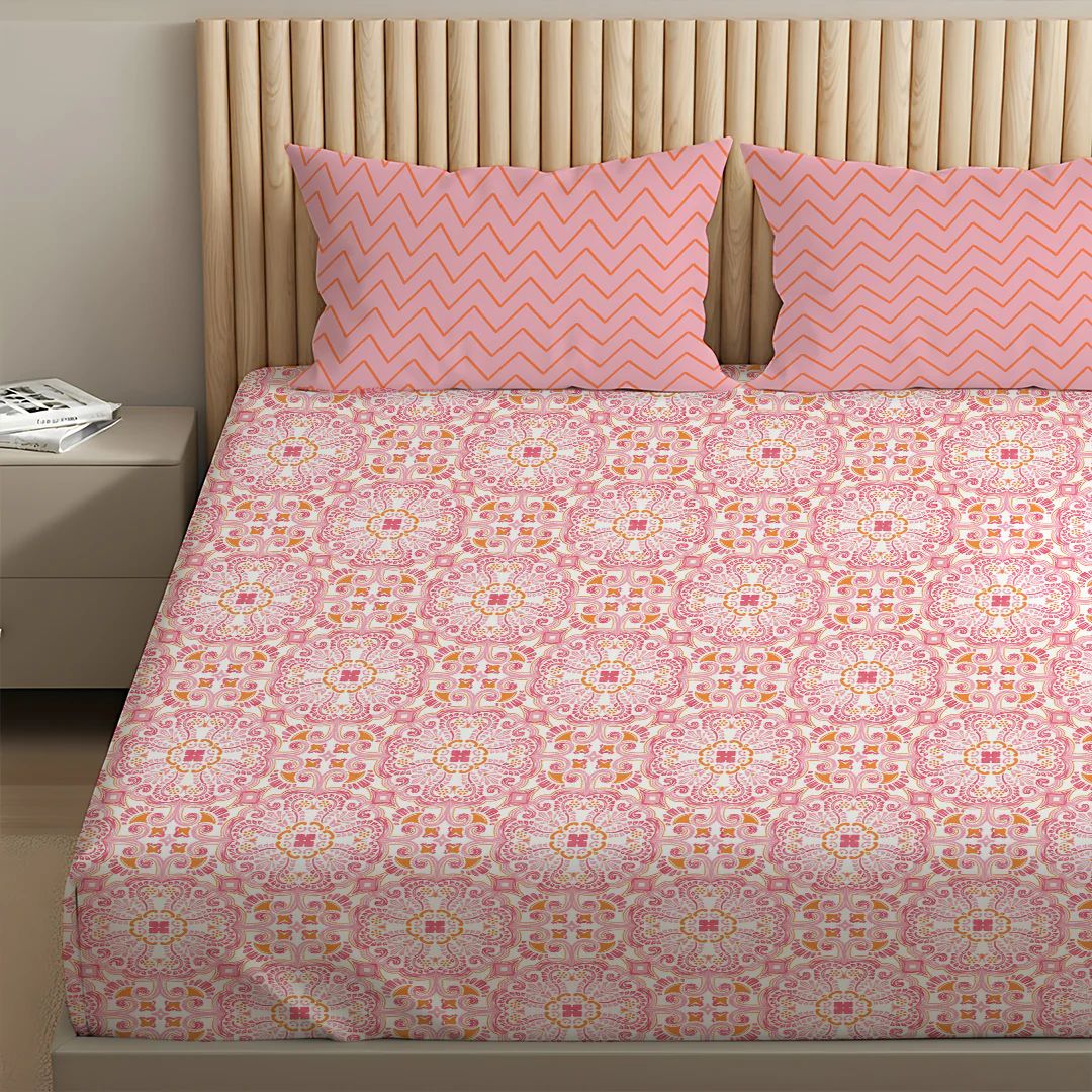 Pure Nest Printed Bedsheet Set - Image 75