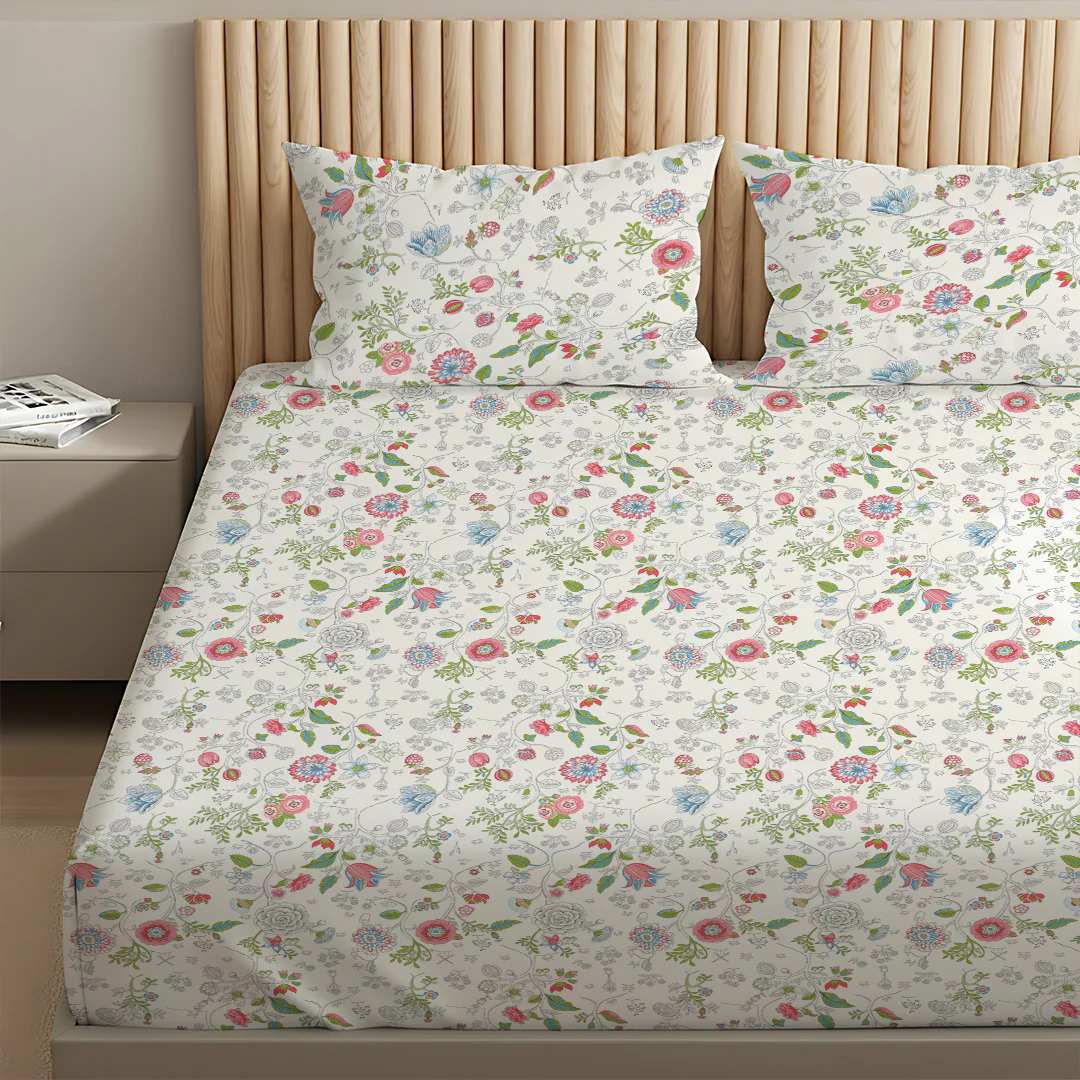 Pure Nest Printed Bedsheet Set - Image 76