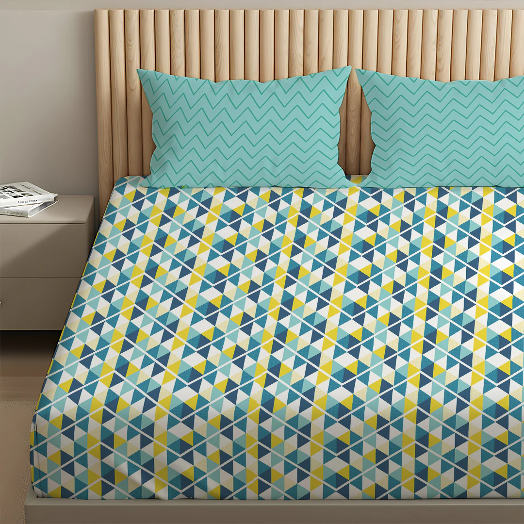 Pure Nest Printed Bedsheet Set - Image 79