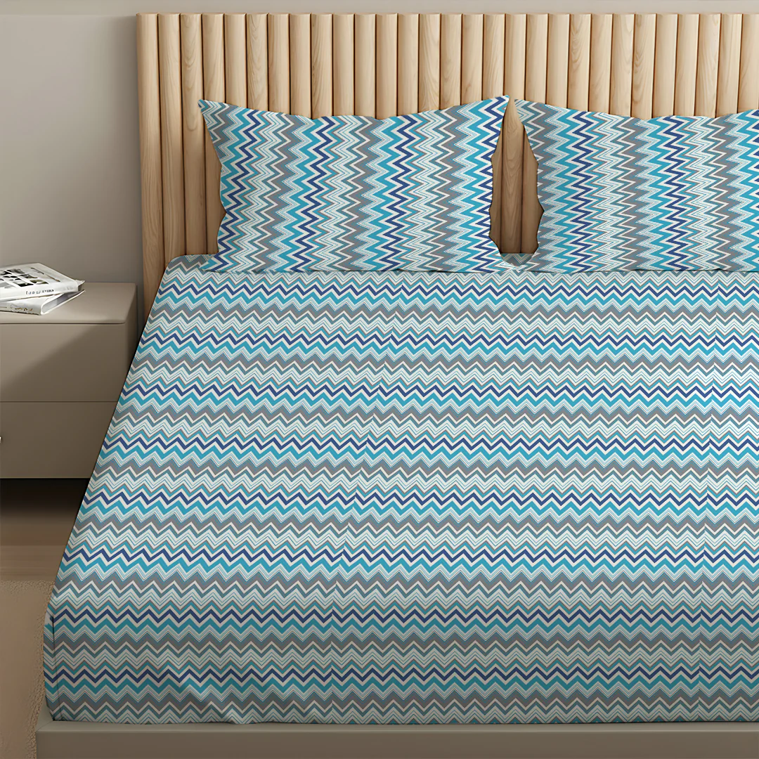 Pure Nest Printed Bedsheet Set - Image 80