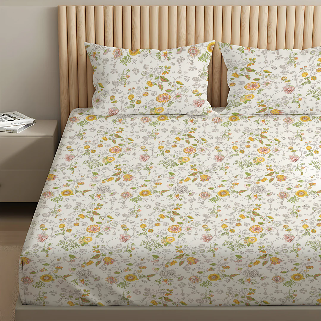 Pure Nest Printed Bedsheet Set - Image 81