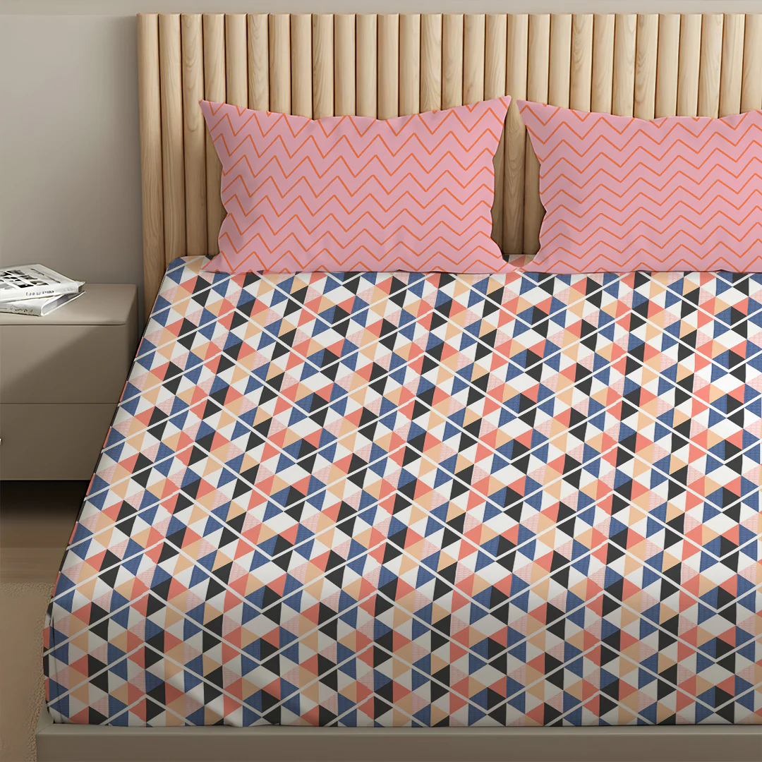 Pure Nest Printed Bedsheet Set - Image 82