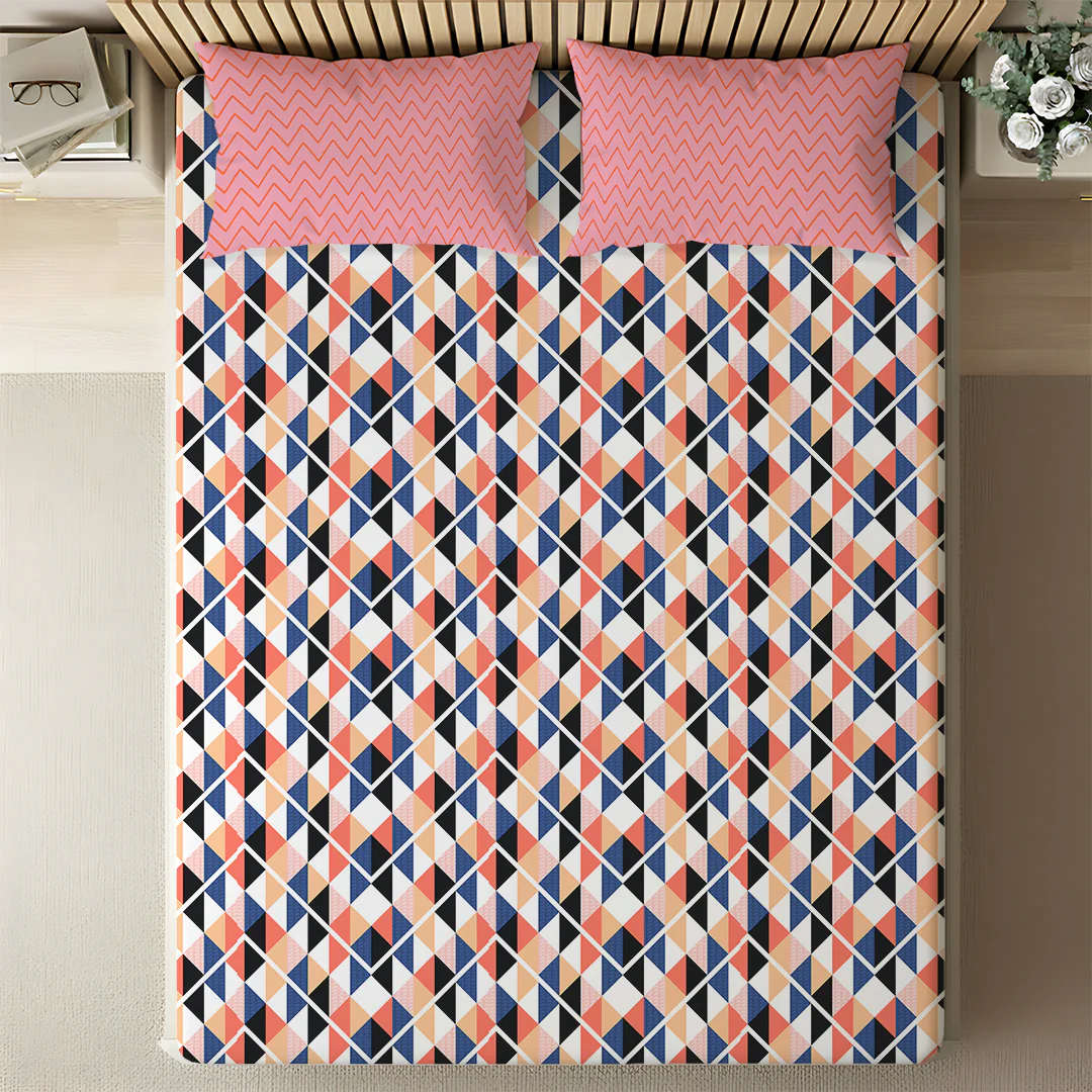 Pure Nest Printed Bedsheet Set - Image 83