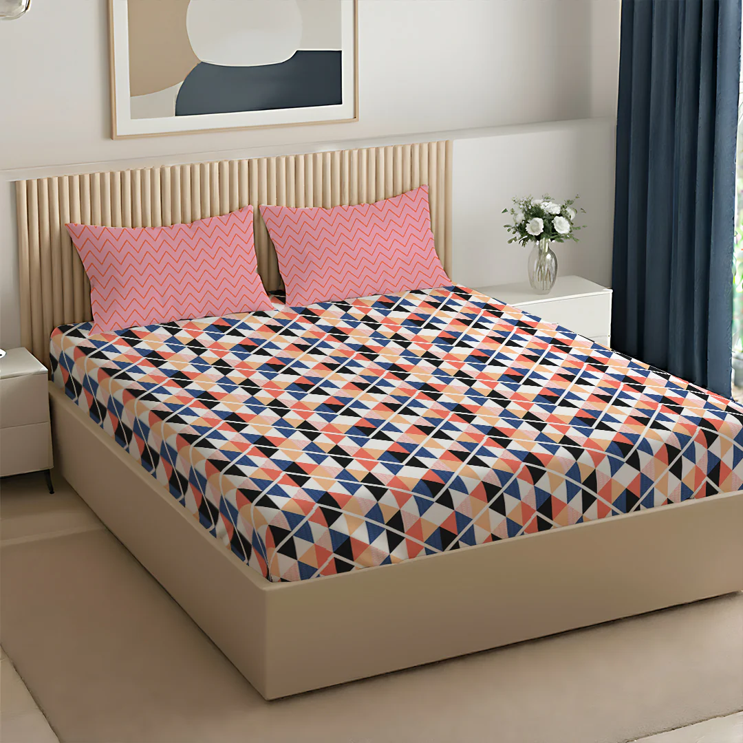 Pure Nest Printed Bedsheet Set - Image 84