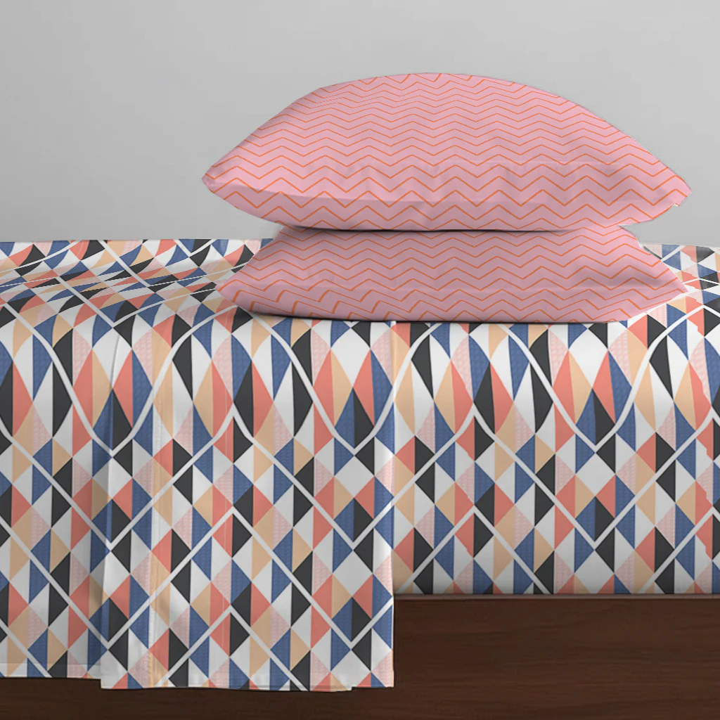 Pure Nest Printed Bedsheet Set - Image 86