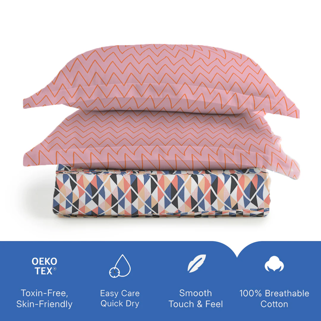 Pure Nest Printed Bedsheet Set - Image 87