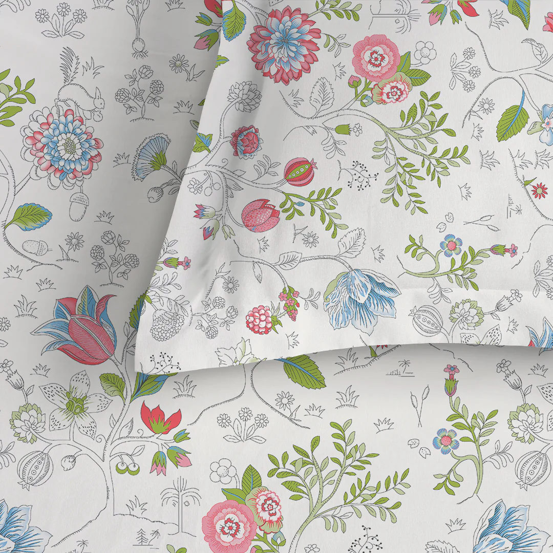 Pure Nest Printed Fitted Sheet Set - Image 125