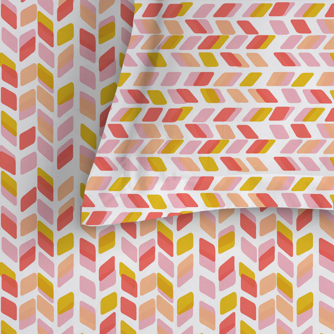 Pure Nest Printed Fitted Sheet Set - Image 126