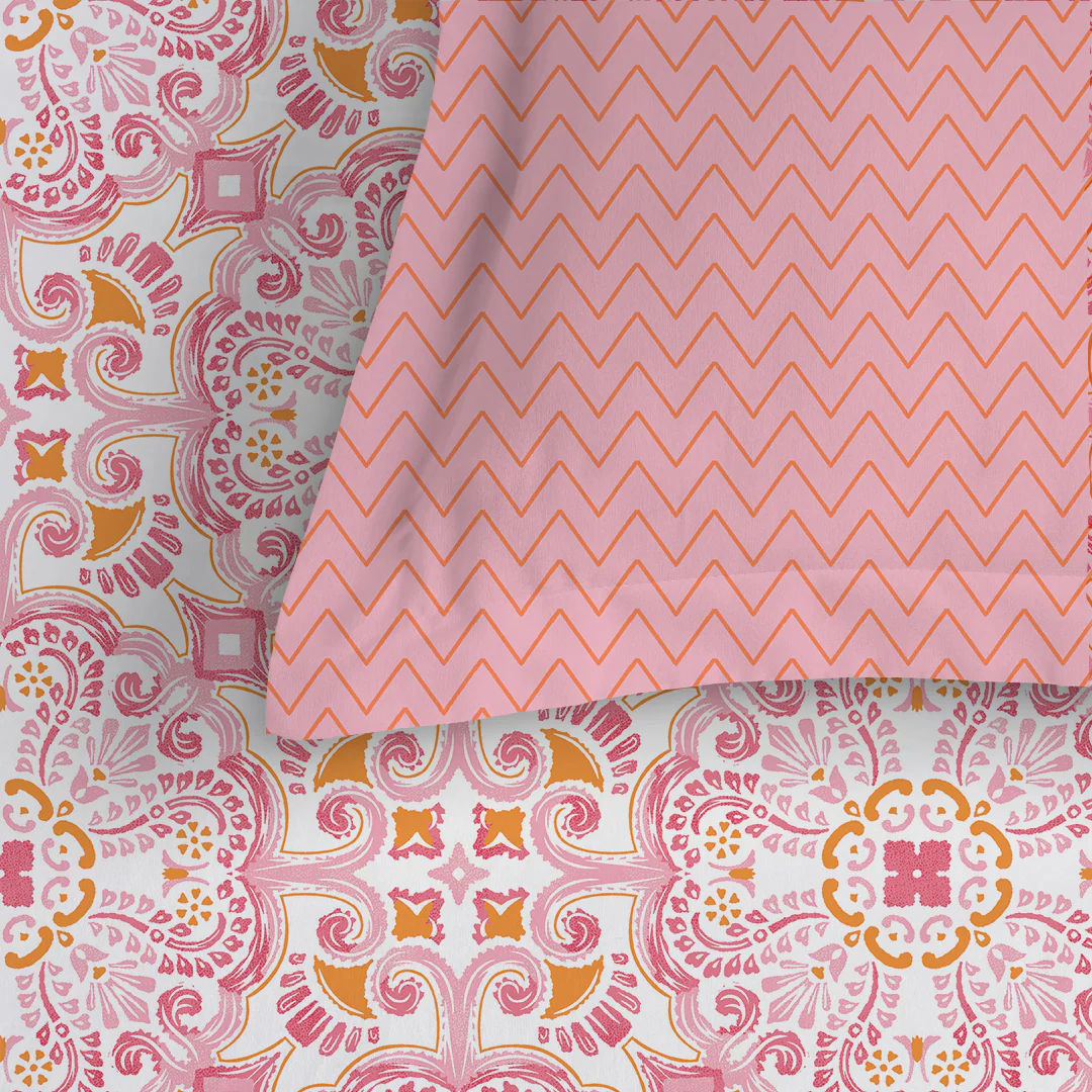 Pure Nest Printed Fitted Sheet Set - Image 129