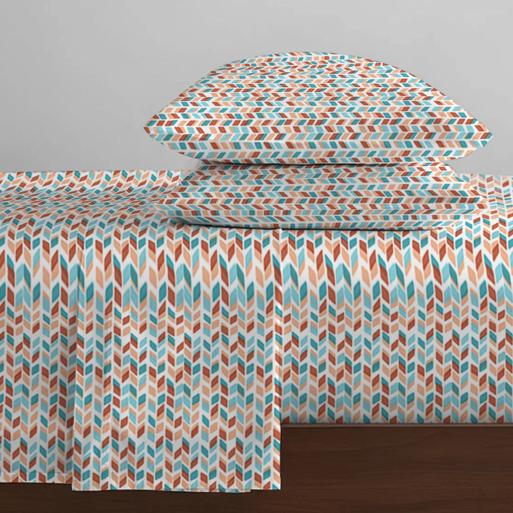 Pure Nest Printed Fitted Sheet Set - Image 141