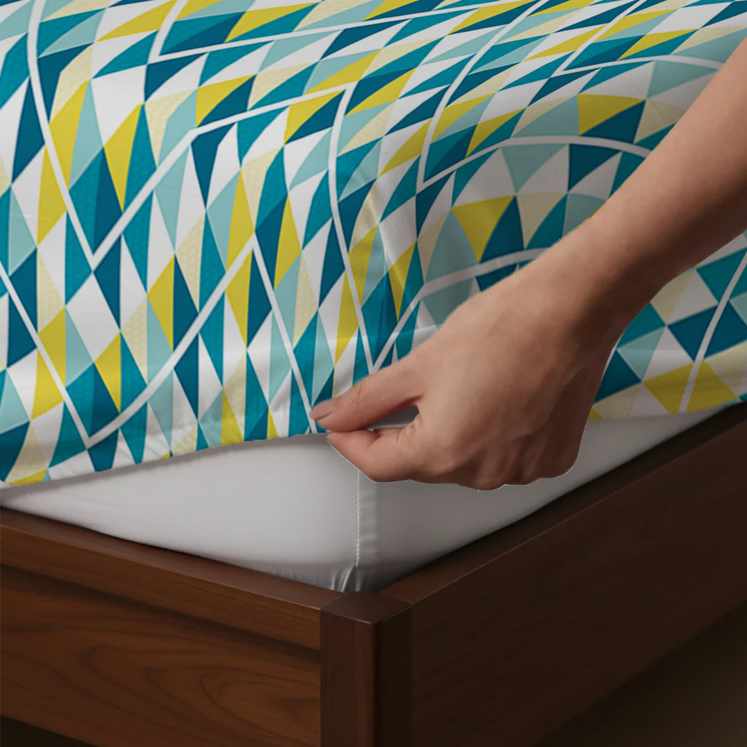 Pure Nest Printed Fitted Sheet Set - Image 5