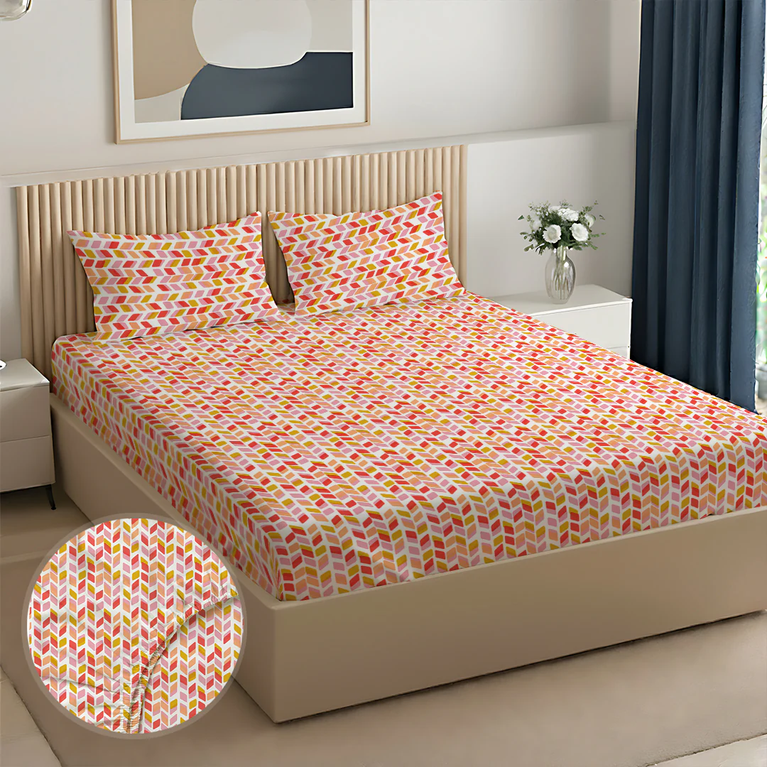 Pure Nest Printed Fitted Sheet Set - Image 81