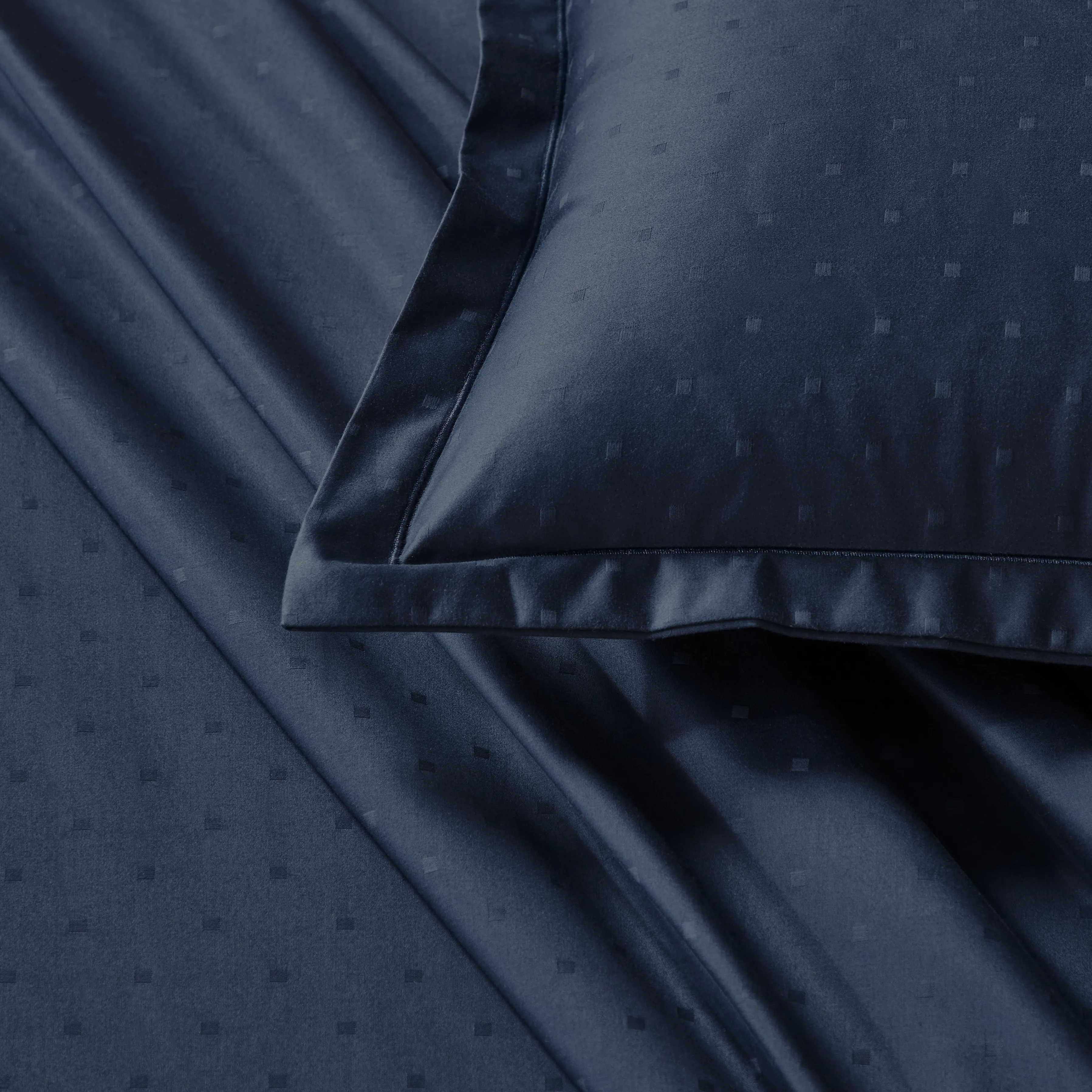 Ricaso | 1000TC Egyptian Cotton Swiss Dot Super Soft Bedsheet Set | Pillow Cover with Merrow Hem Treatment - Image 5