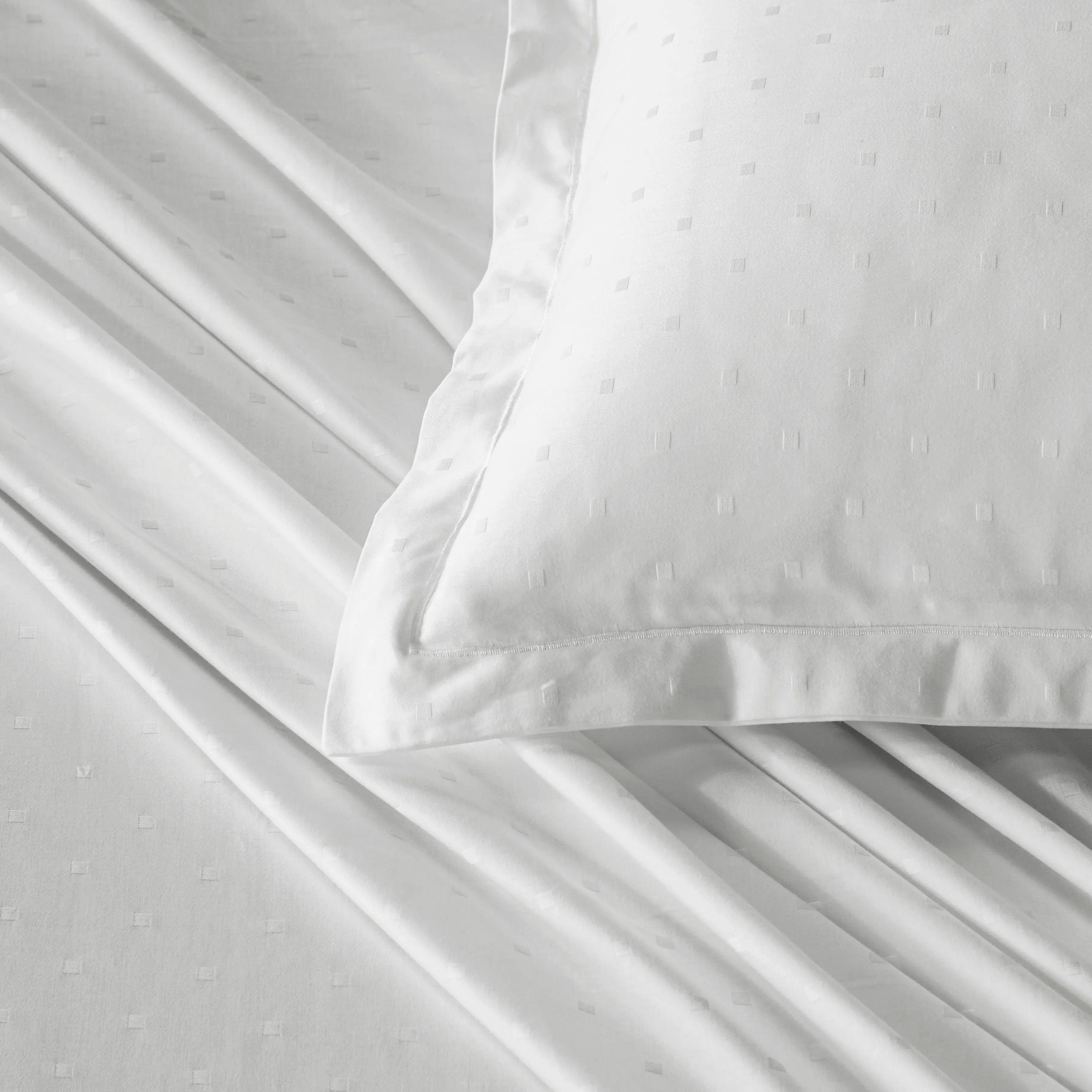 Ricaso | 1000TC Egyptian Cotton Swiss Dot Super Soft Fitted Sheet Set | Pillow Cover with Merrow Hem Treatment - Image 11