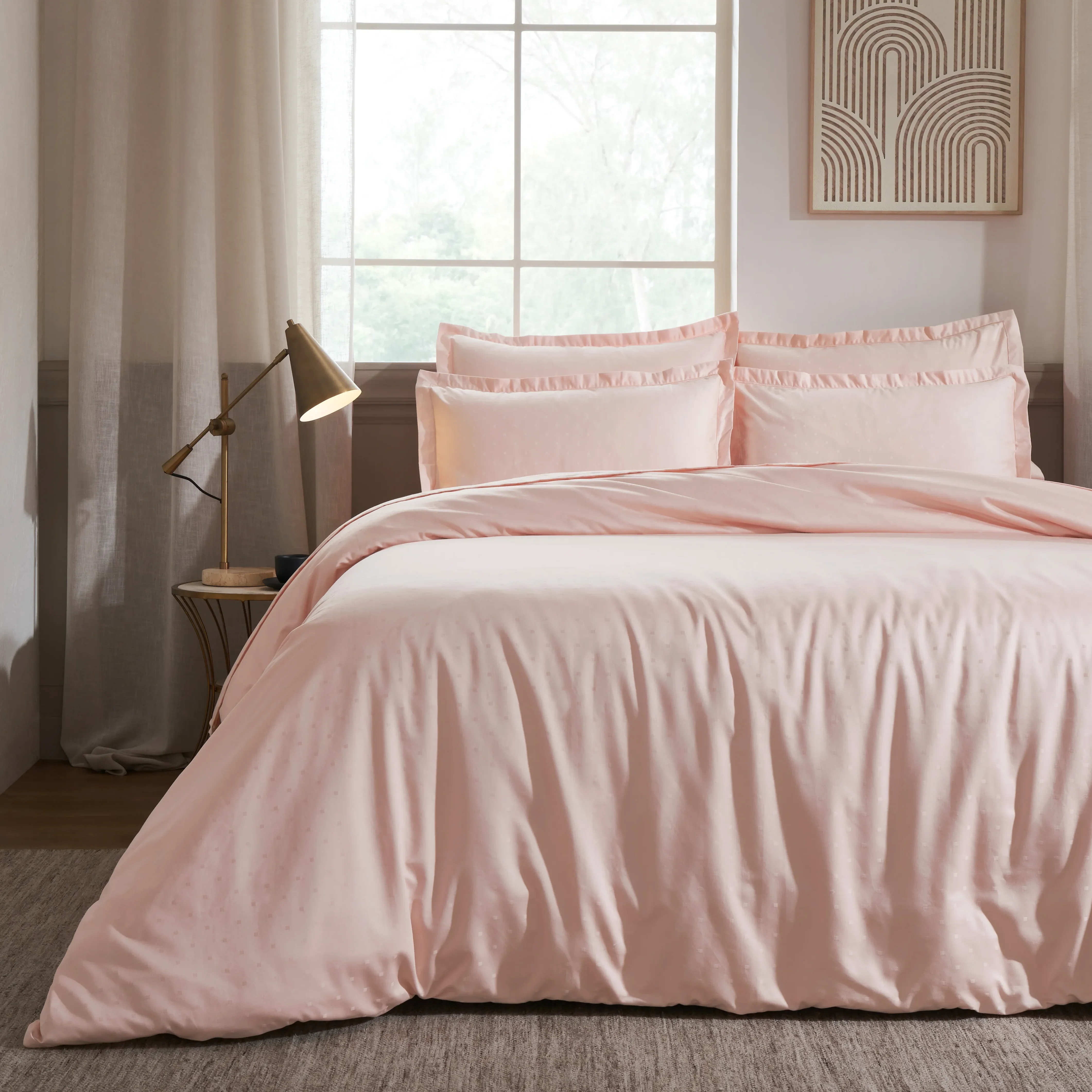 Ricaso | 1000TC Egyptian Cotton Swiss Dot Super Soft Fitted Sheet Set | Pillow Cover with Merrow Hem Treatment - Image 26