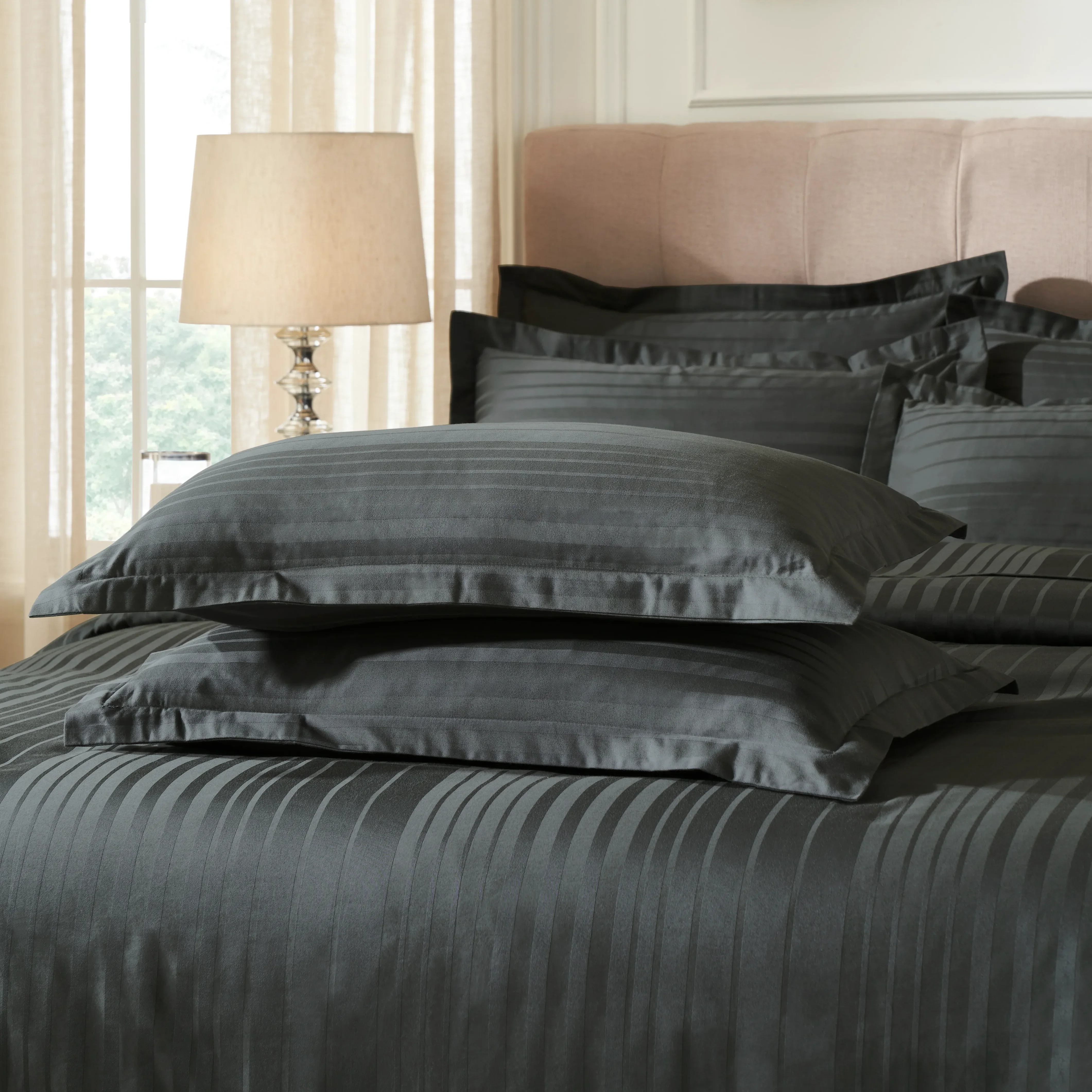 Seraya | 400TC Varigated Stripes Super Soft Fitted Sheet Set - Image 24