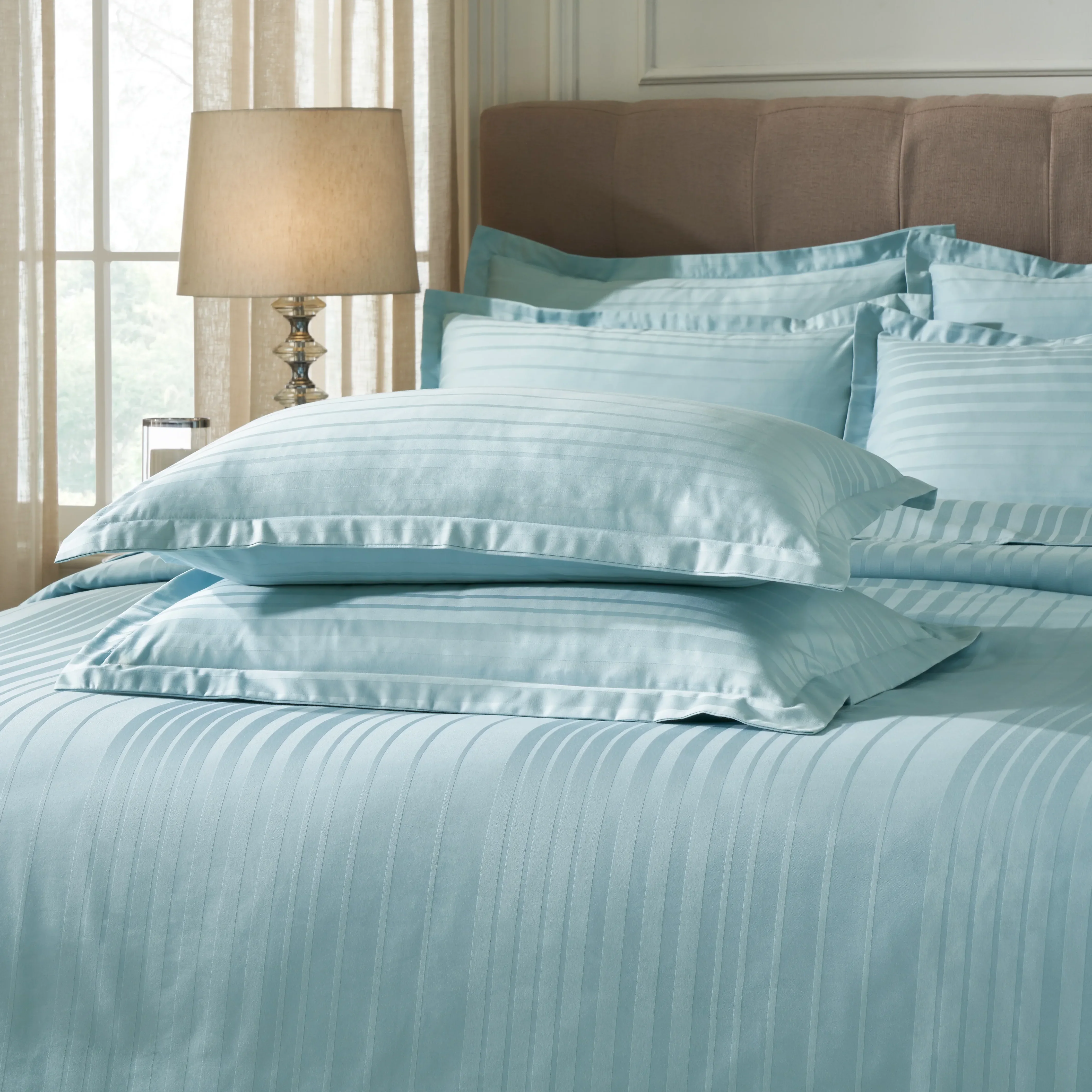 Seraya | 400TC Varigated Stripes Super Soft Fitted Sheet Set - Image 31