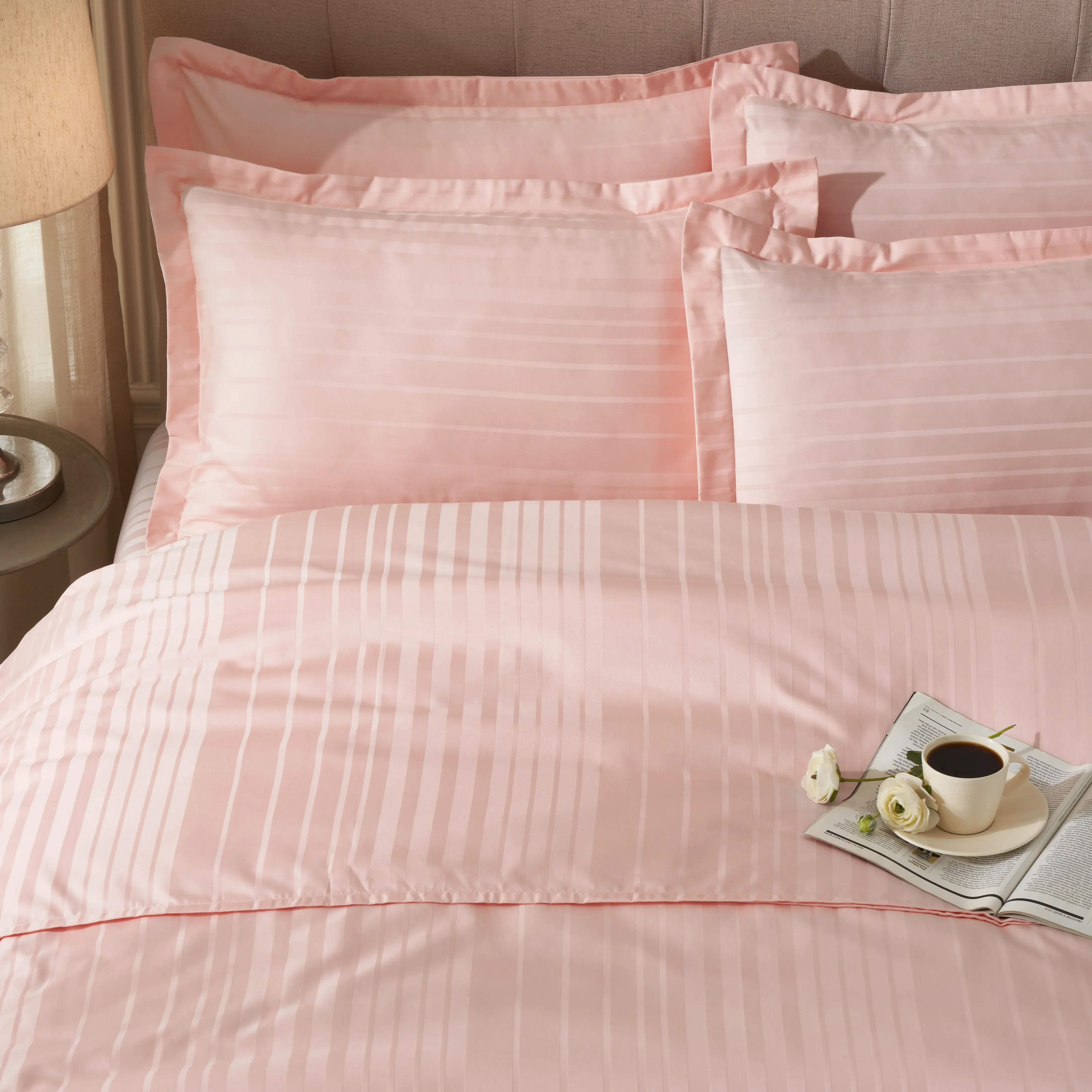 Seraya | 400TC Varigated Stripes Super Soft Fitted Sheet Set - Image 47