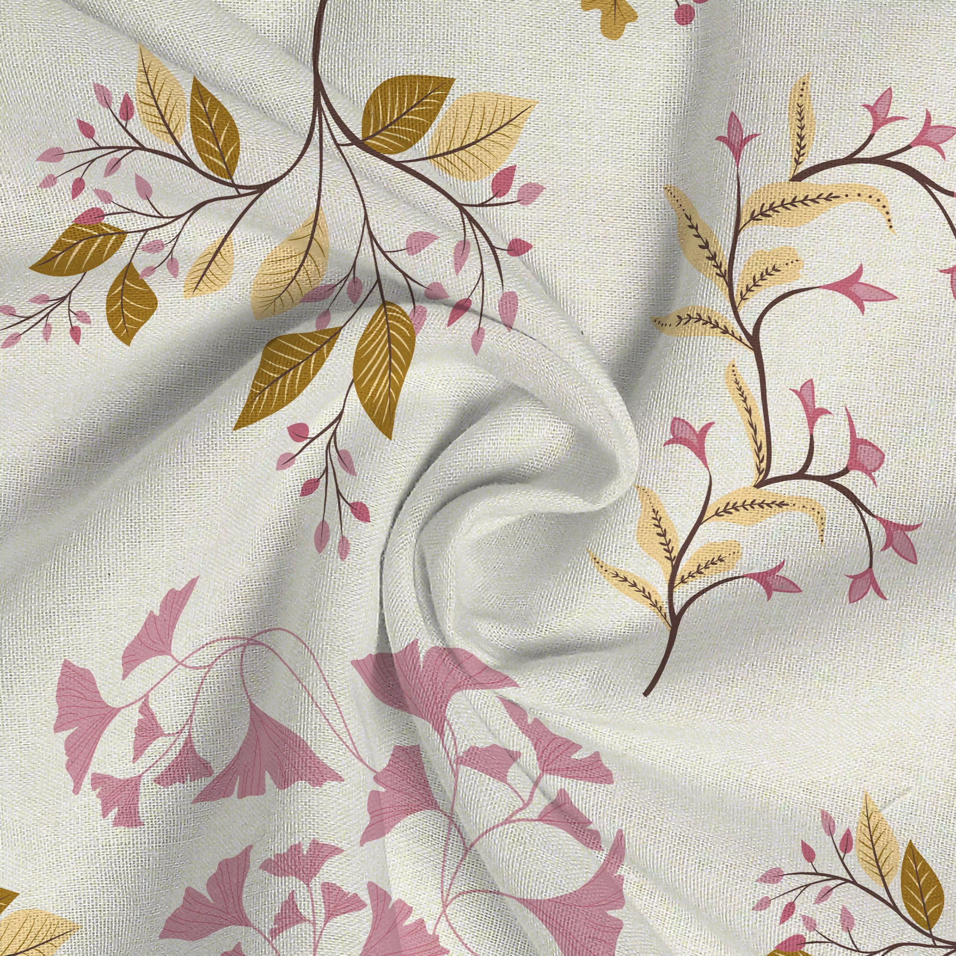 Serene Nest Printed Bedsheet Set - Image 50