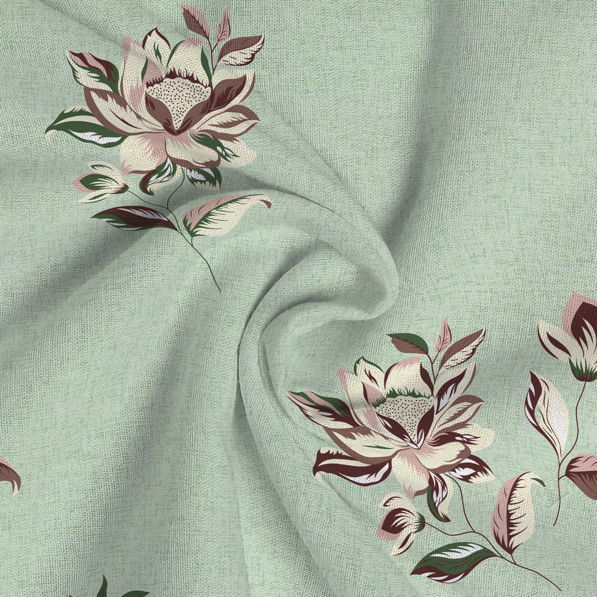 Serene Nest Printed Fitted Sheet Set - Image 109