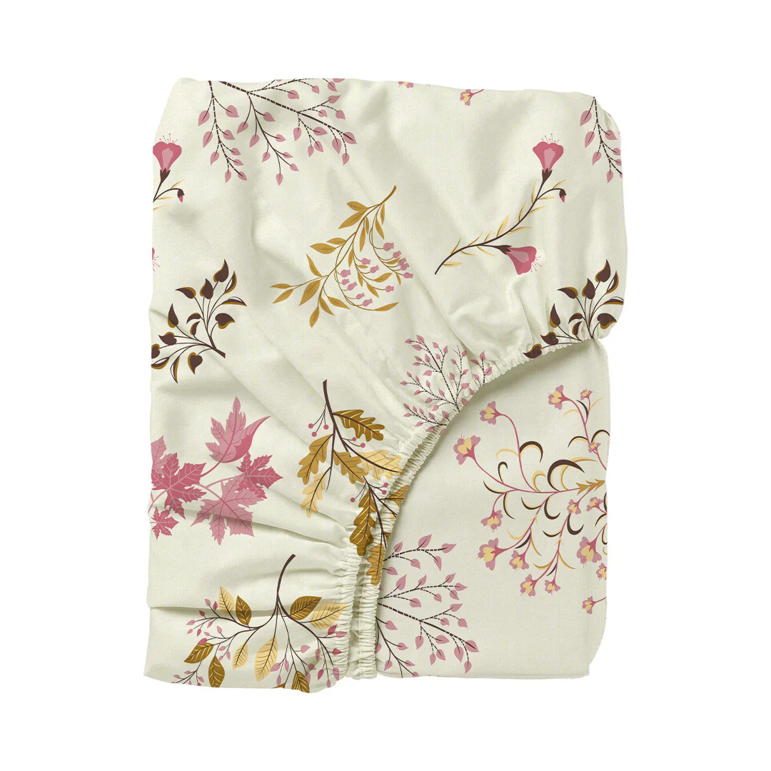 Serene Nest Printed Fitted Sheet Set - Image 110