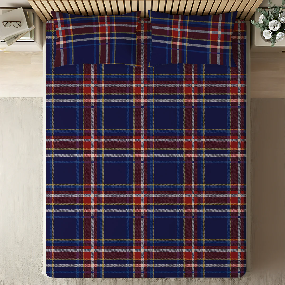 Serene Nest Printed Fitted Sheet Set - Image 180