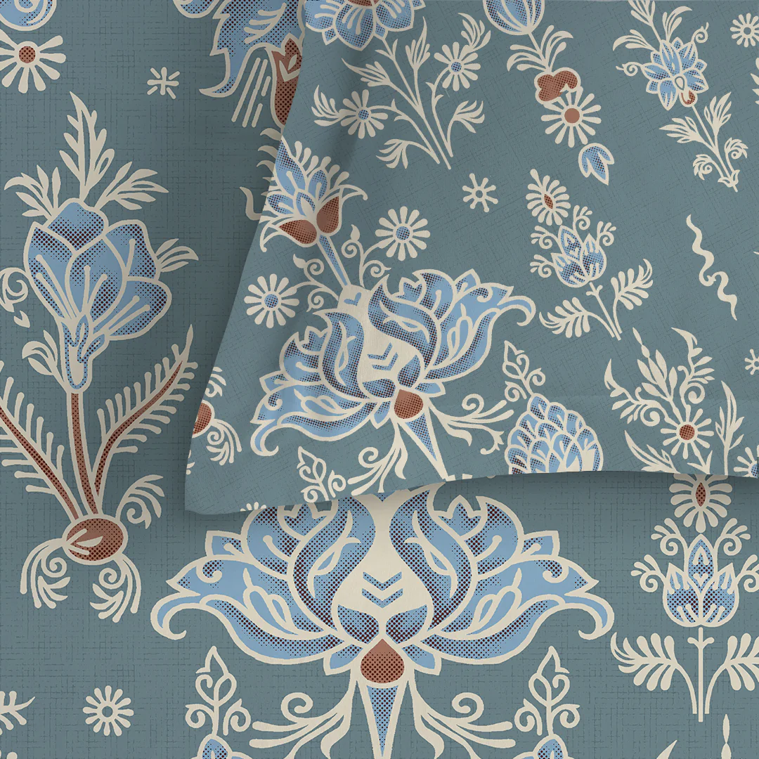 Serene Nest Printed Fitted Sheet Set - Image 41