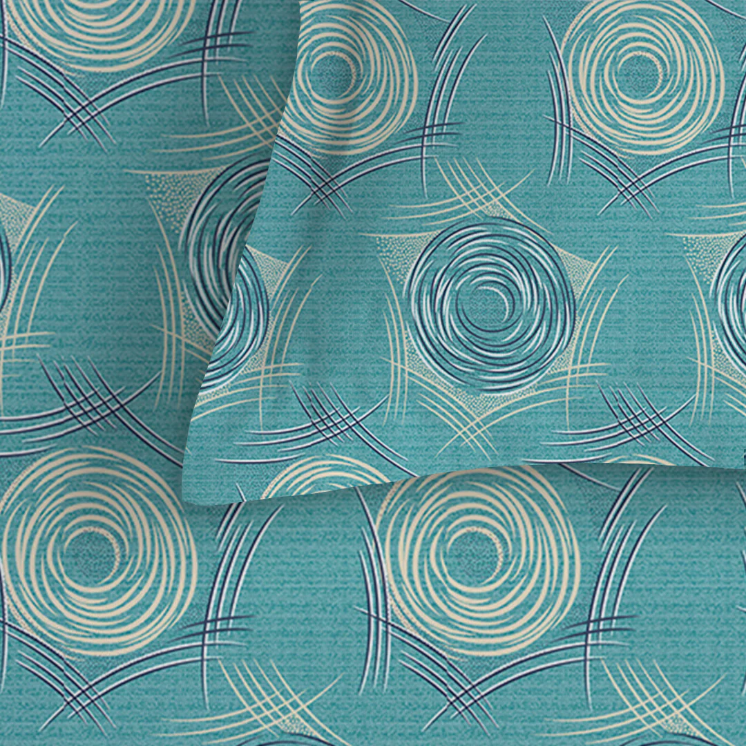 Serene Nest Printed Fitted Sheet Set - Image 43
