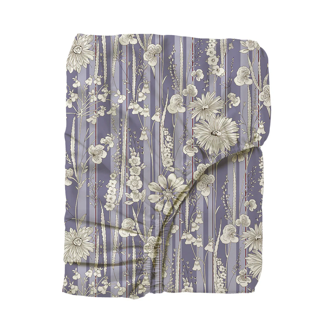 Serene Nest Printed Fitted Sheet Set - Image 6