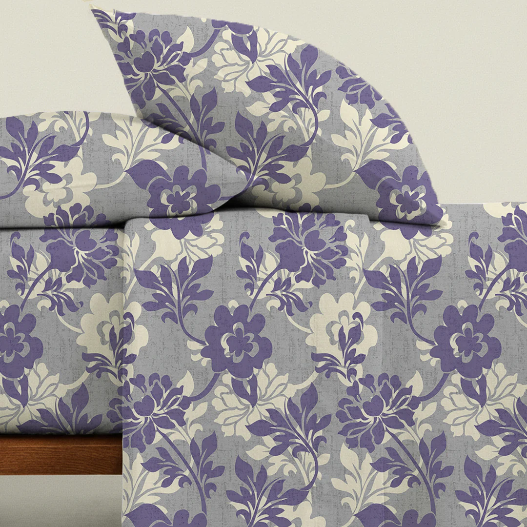Serene Nest Printed Fitted Sheet Set - Image 69