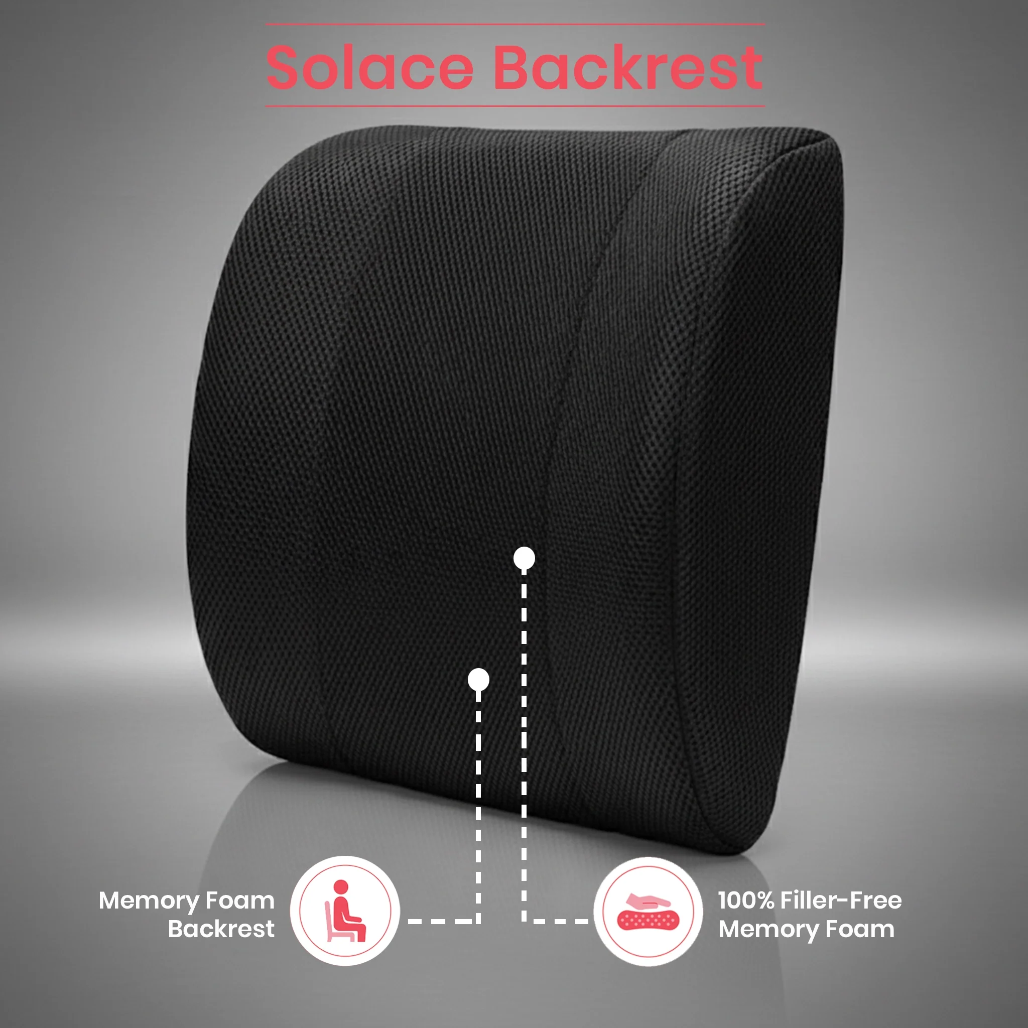 Solace | Memory Foam Backrest Pillow - Image 6