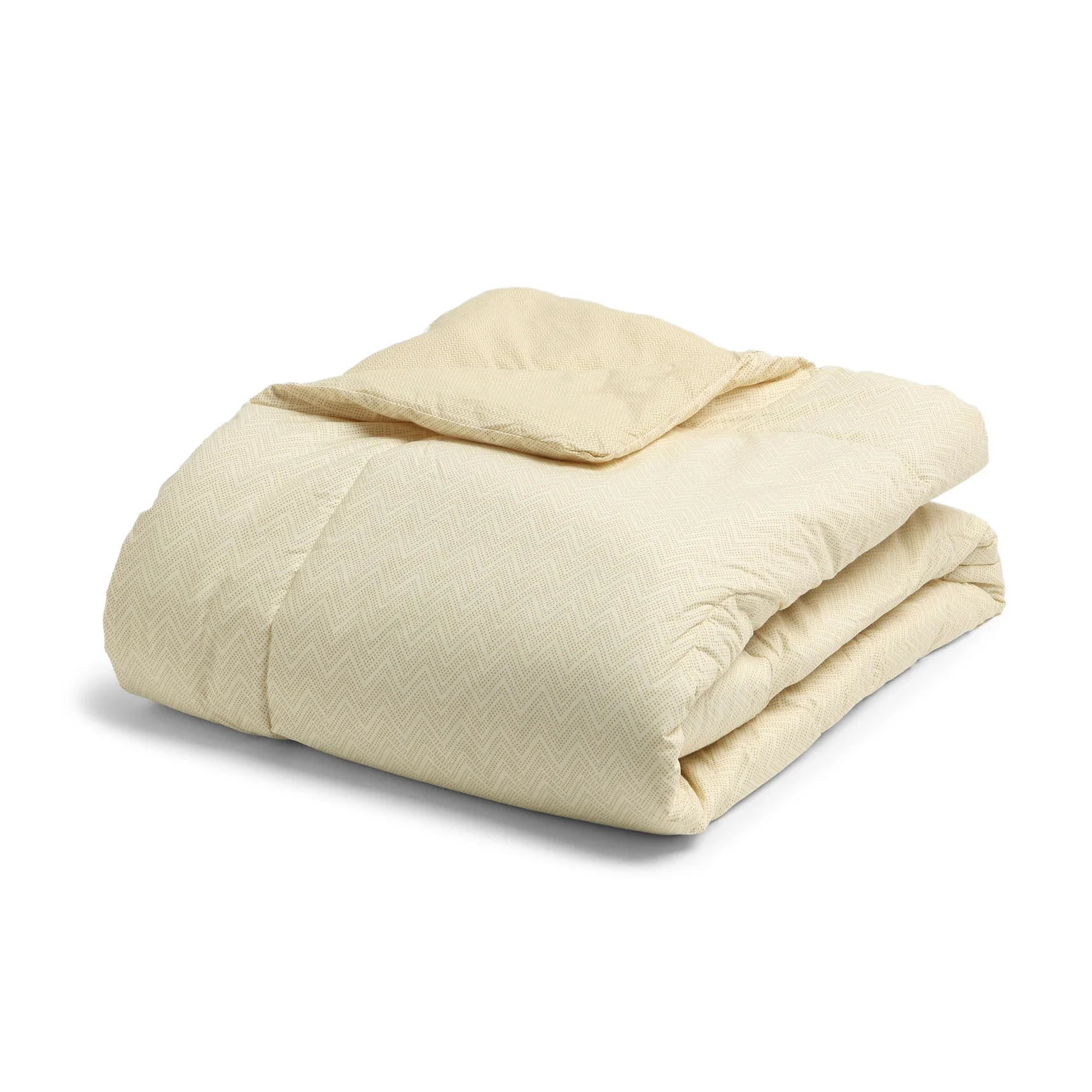 Threadscapes | Woven Textured Printed 120GSM Reversible Comforter-Beige - Image 4