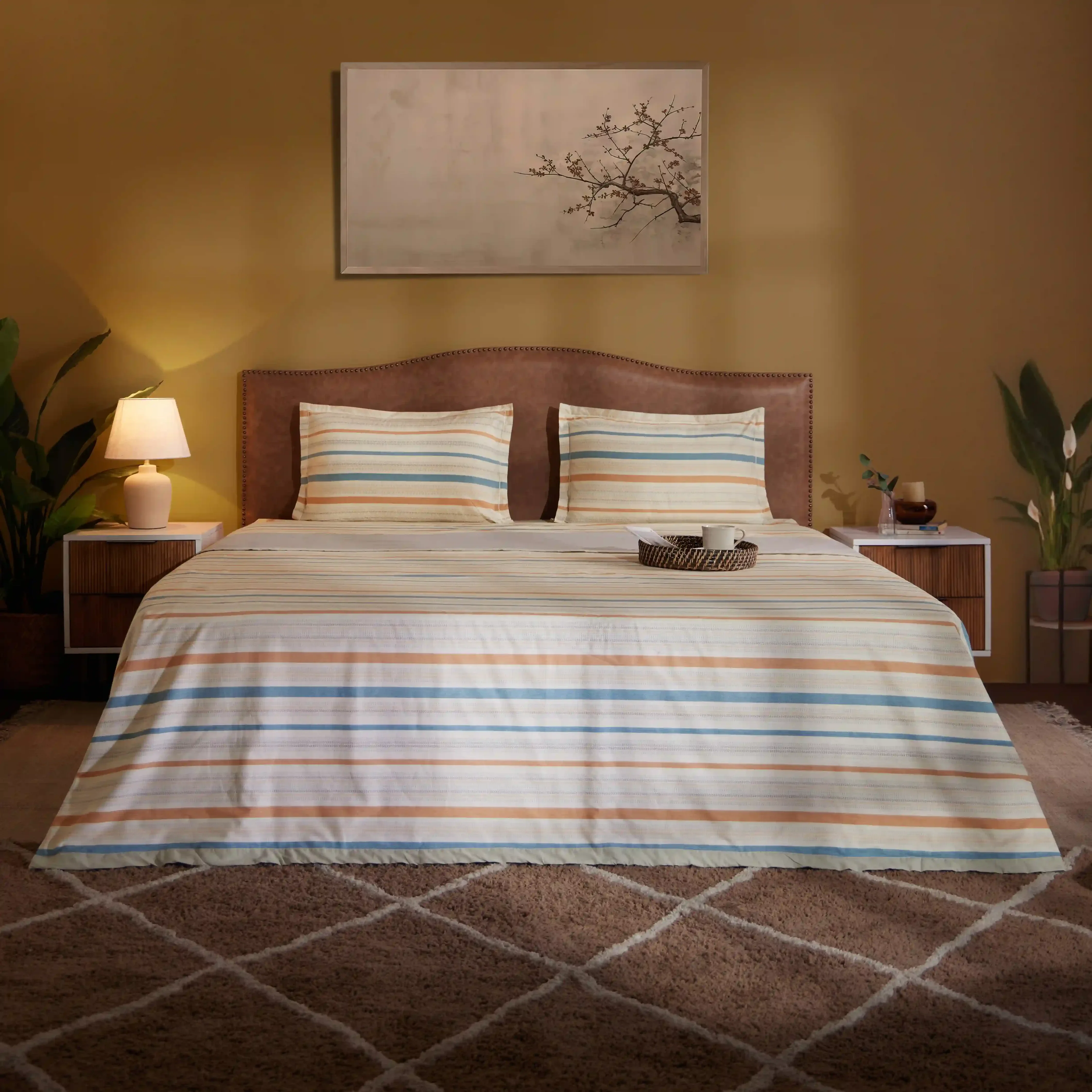 Threadscapes | Woven Textured Printed Reversible Dohar with Super Soft Flannel Layering-Multicolour - Image 7