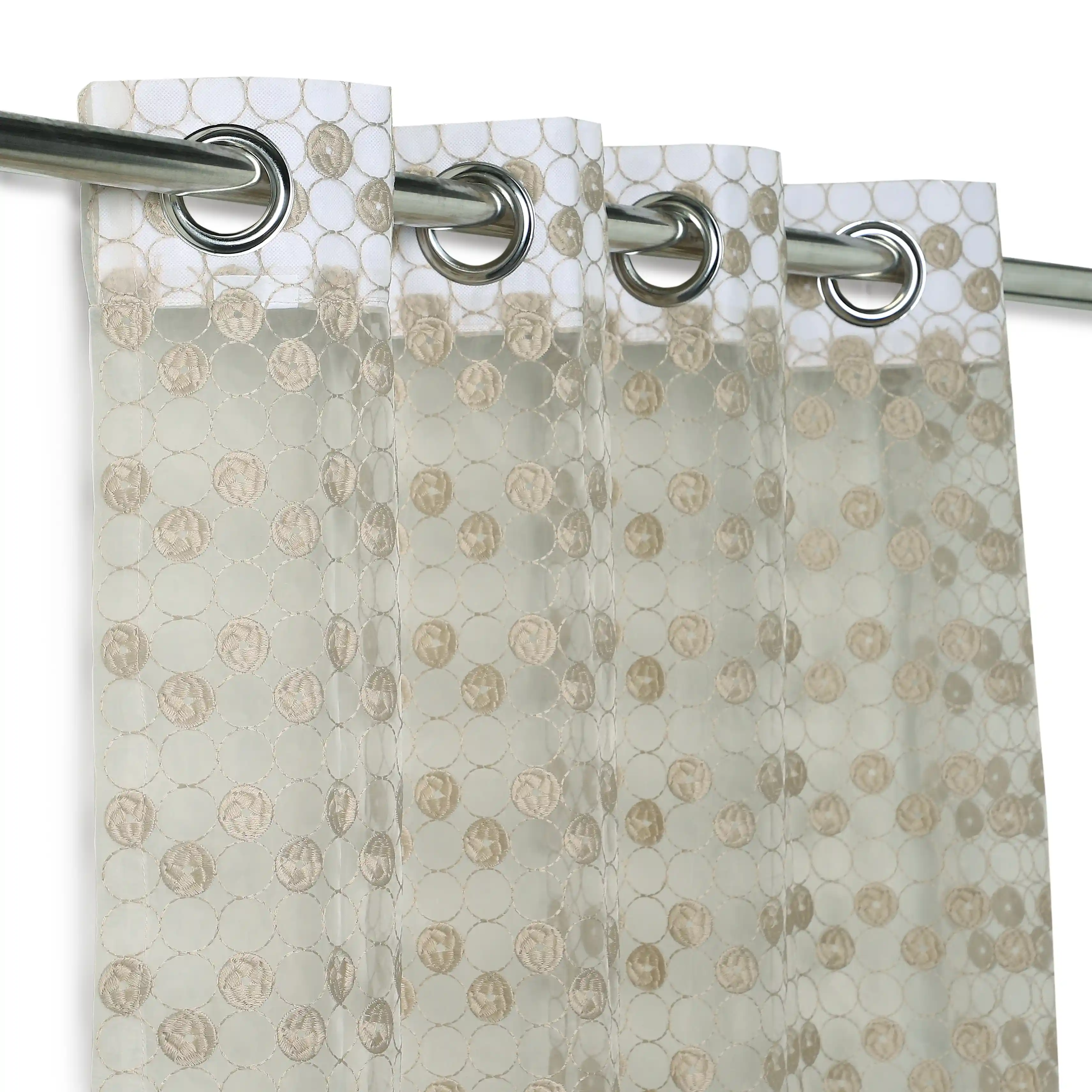 Velina Set Of 2 Embroidered Sheer Readymade Curtains | Beyond Circles - Image 14