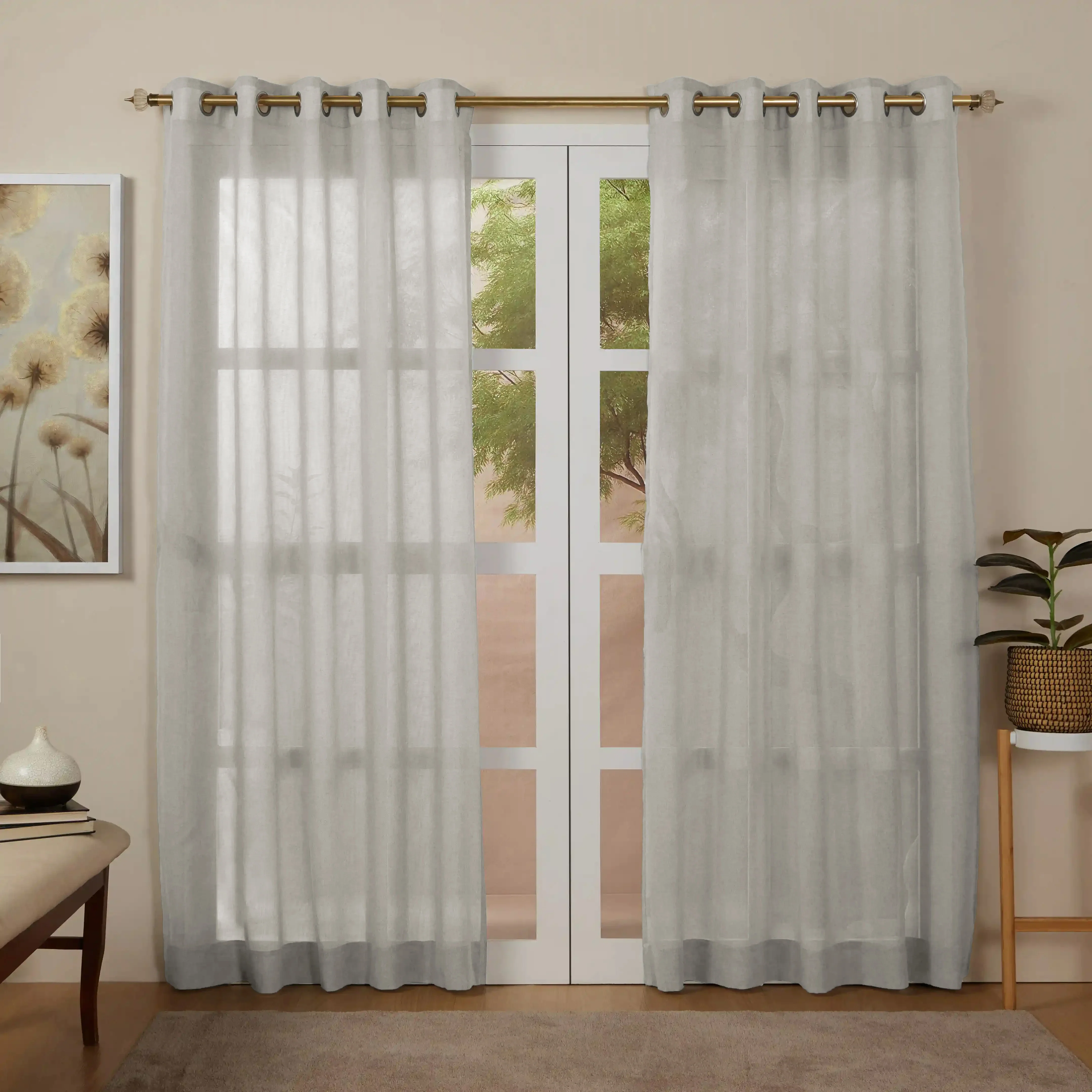 Velina Set Of 2 Sheer Readymade Curtains |
Sand & Shadow - Image 28