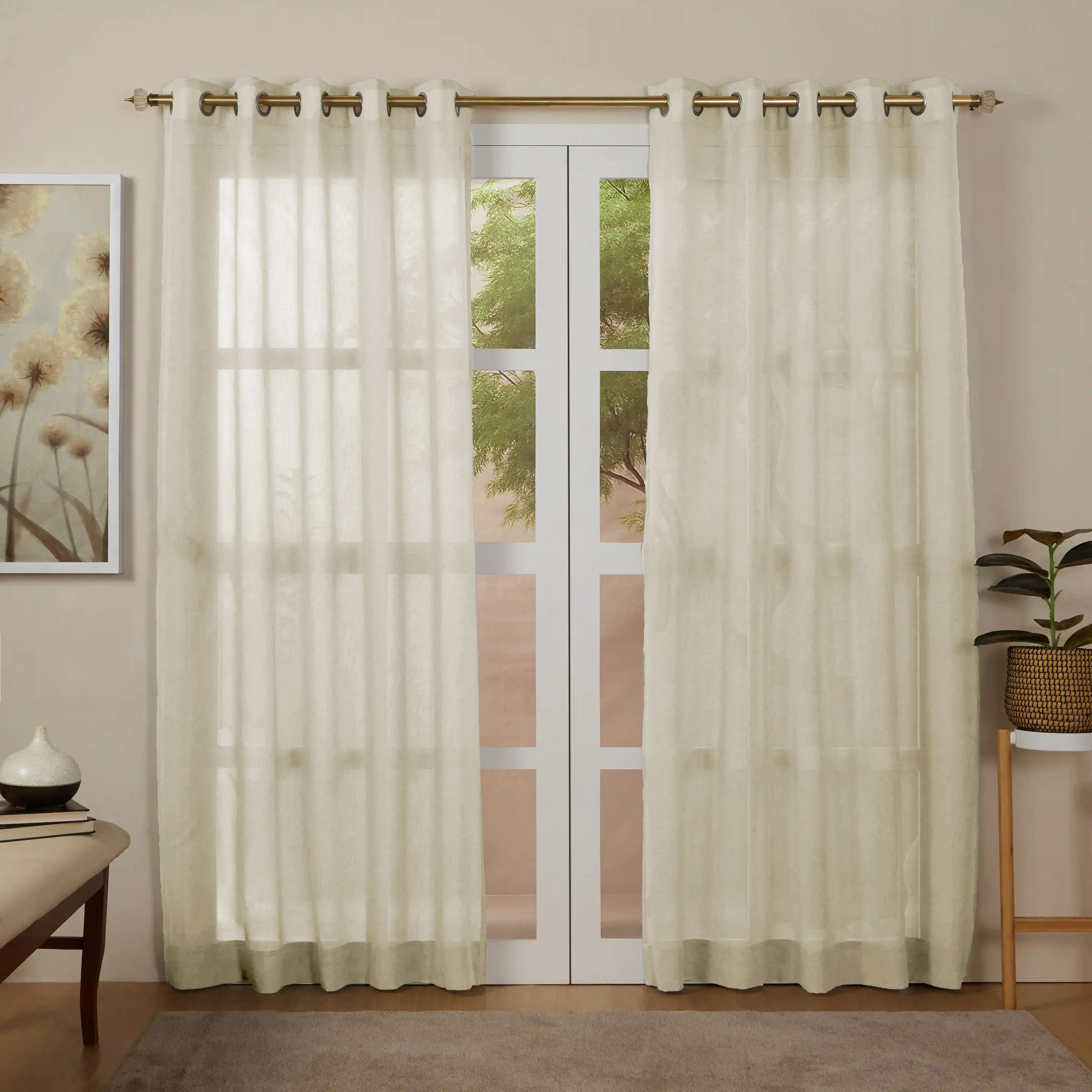 Velina Set Of 2 Sheer Readymade Curtains |
Sand & Shadow - Image 31